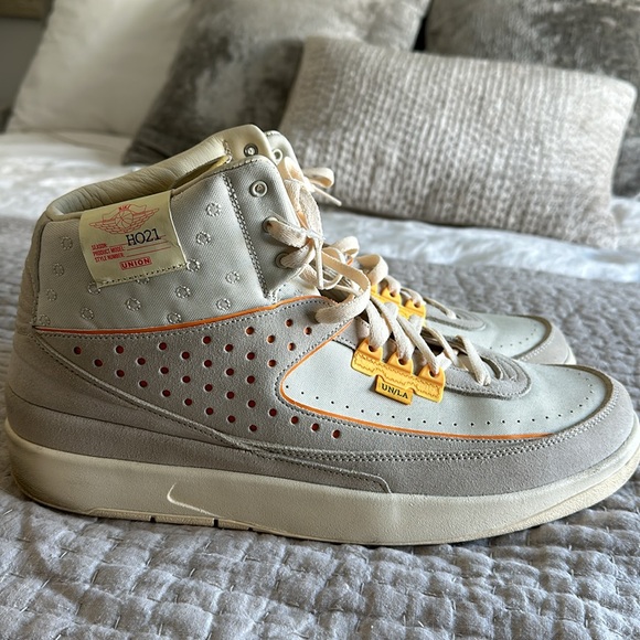 Jordan x union air Jordan 2 rattan sneakers size 16, worn once - Picture 2 of 9